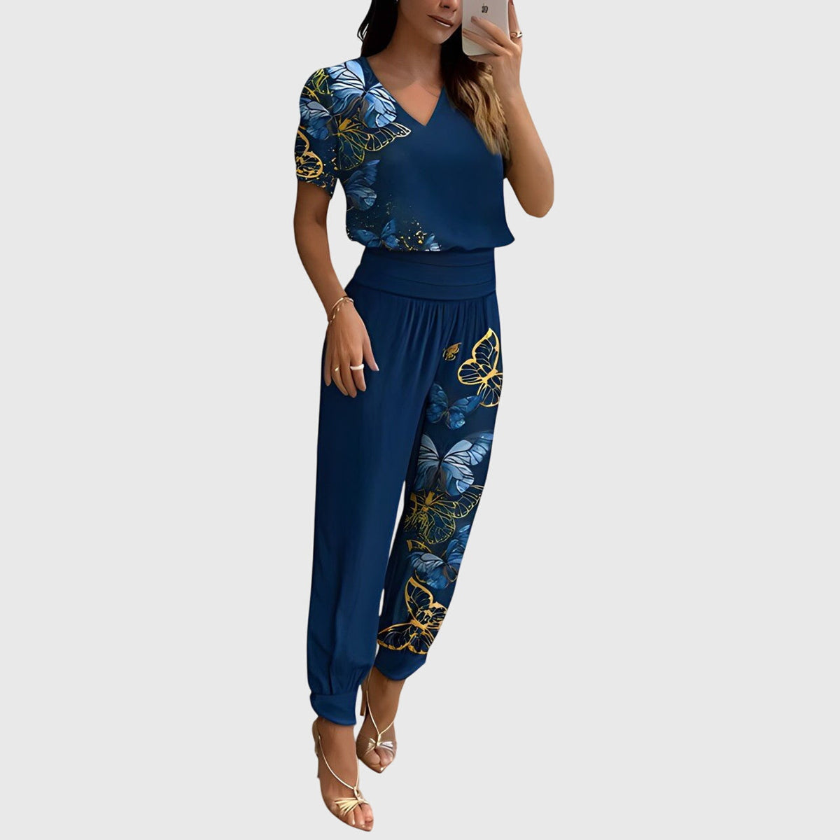 Jennifer™ | Zestaw bluzki i spodni w modnym stylu