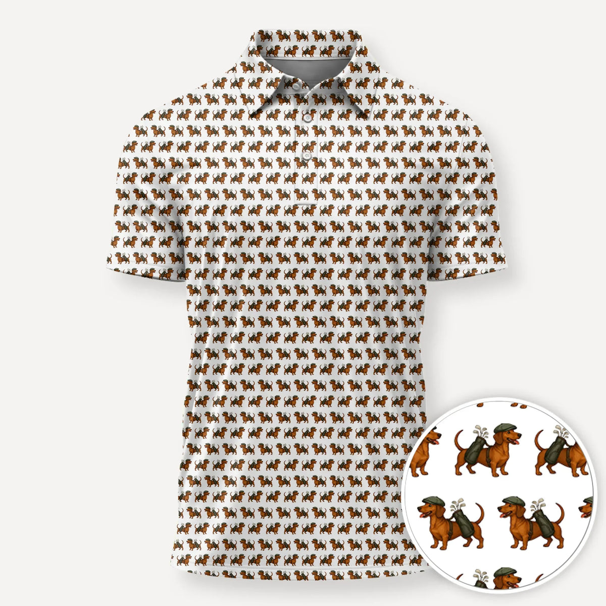 Personalizowana koszulka polo – Szalony jamnik