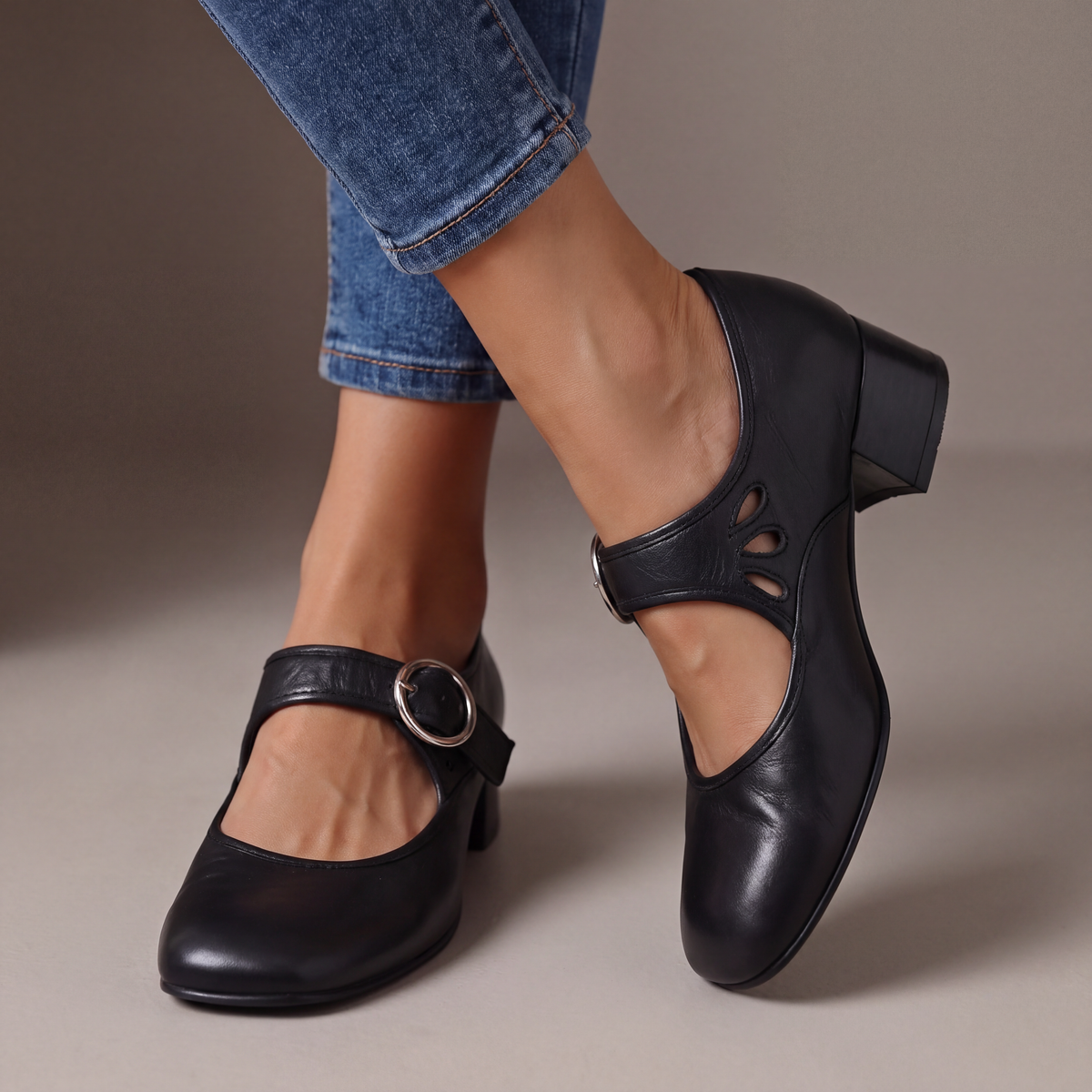 Josephine | Skórzane ortopedyczne buty Mary Jane