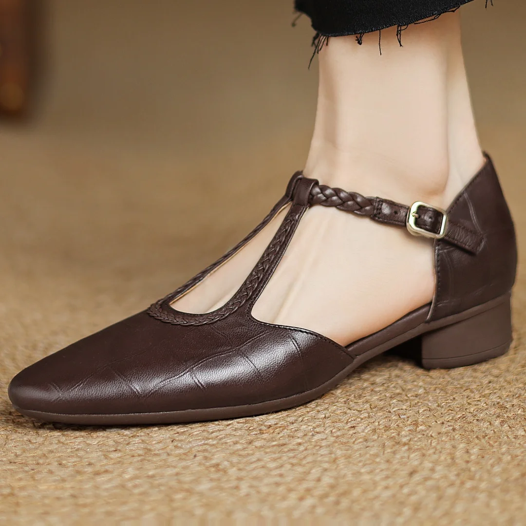 Skórzane Mary Janes