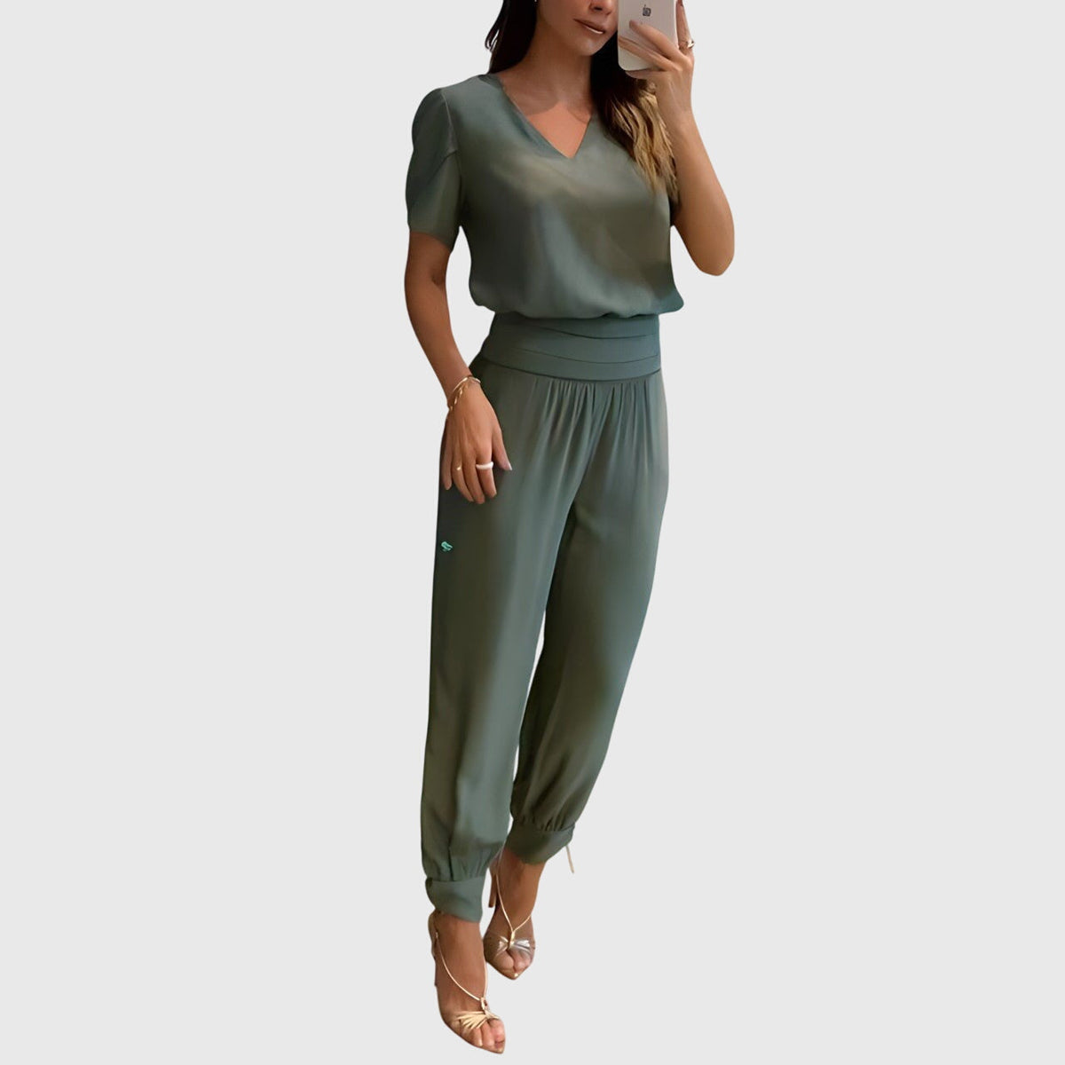 Jennifer™ | Zestaw bluzki i spodni w modnym stylu