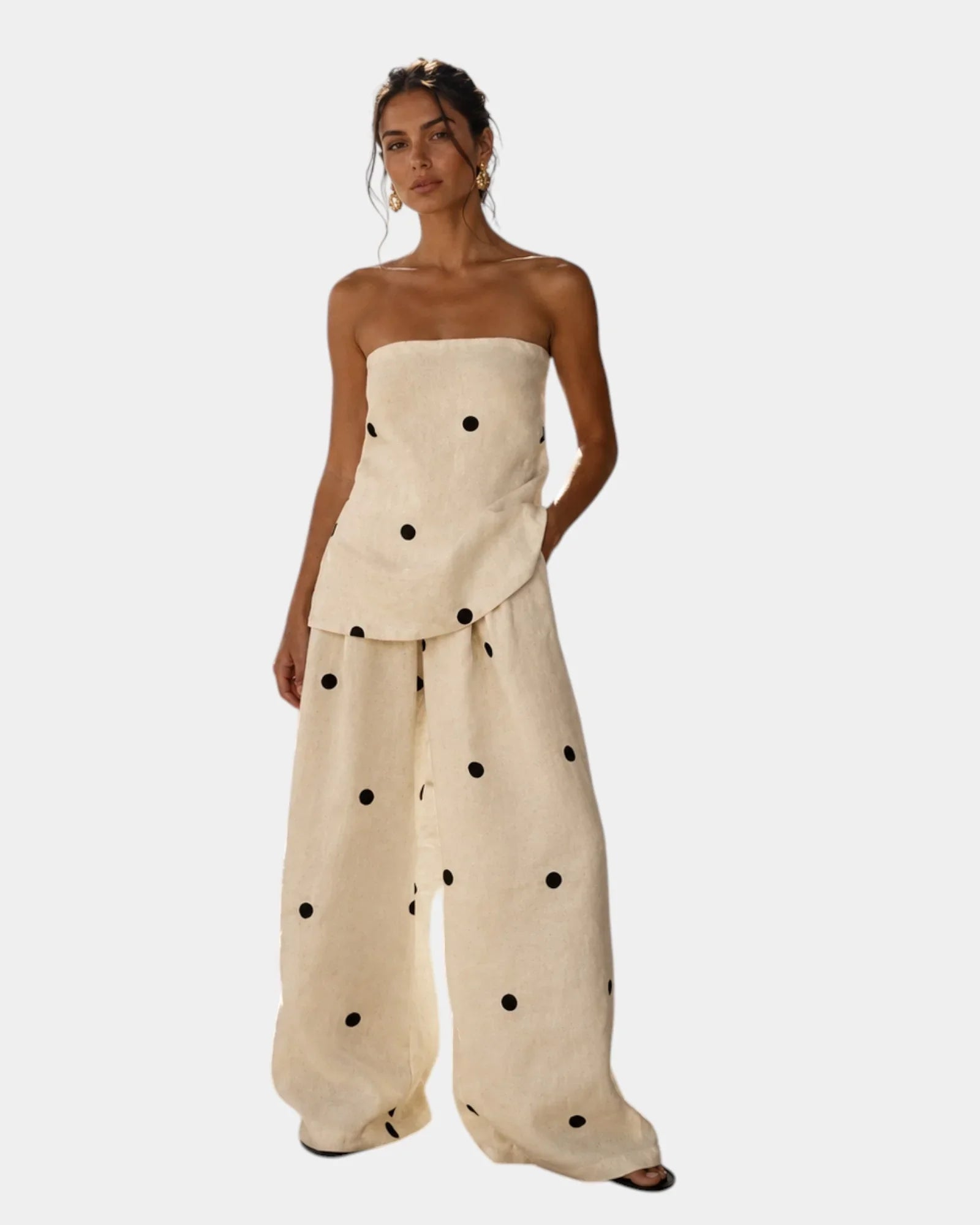 Djamila | Mediterranean ensemble w kropki
