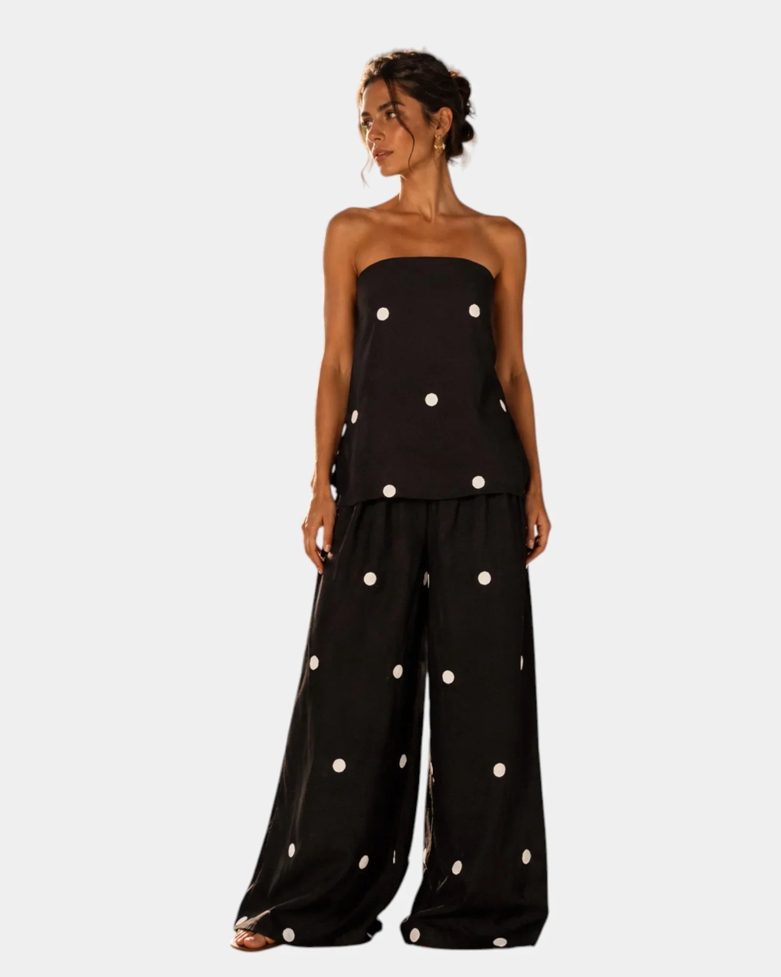 Djamila | Mediterranean ensemble w kropki