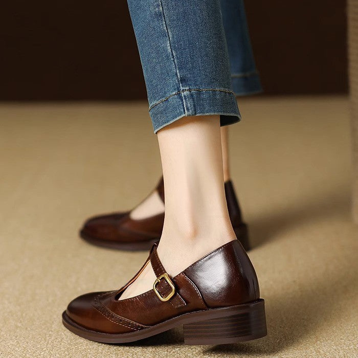 Vintage T-Bar Comfort Buty Mary Jane