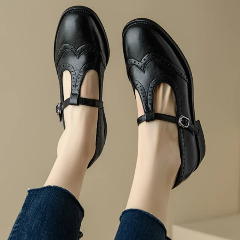 Eleganckie Mary Janes z T-Paskiem