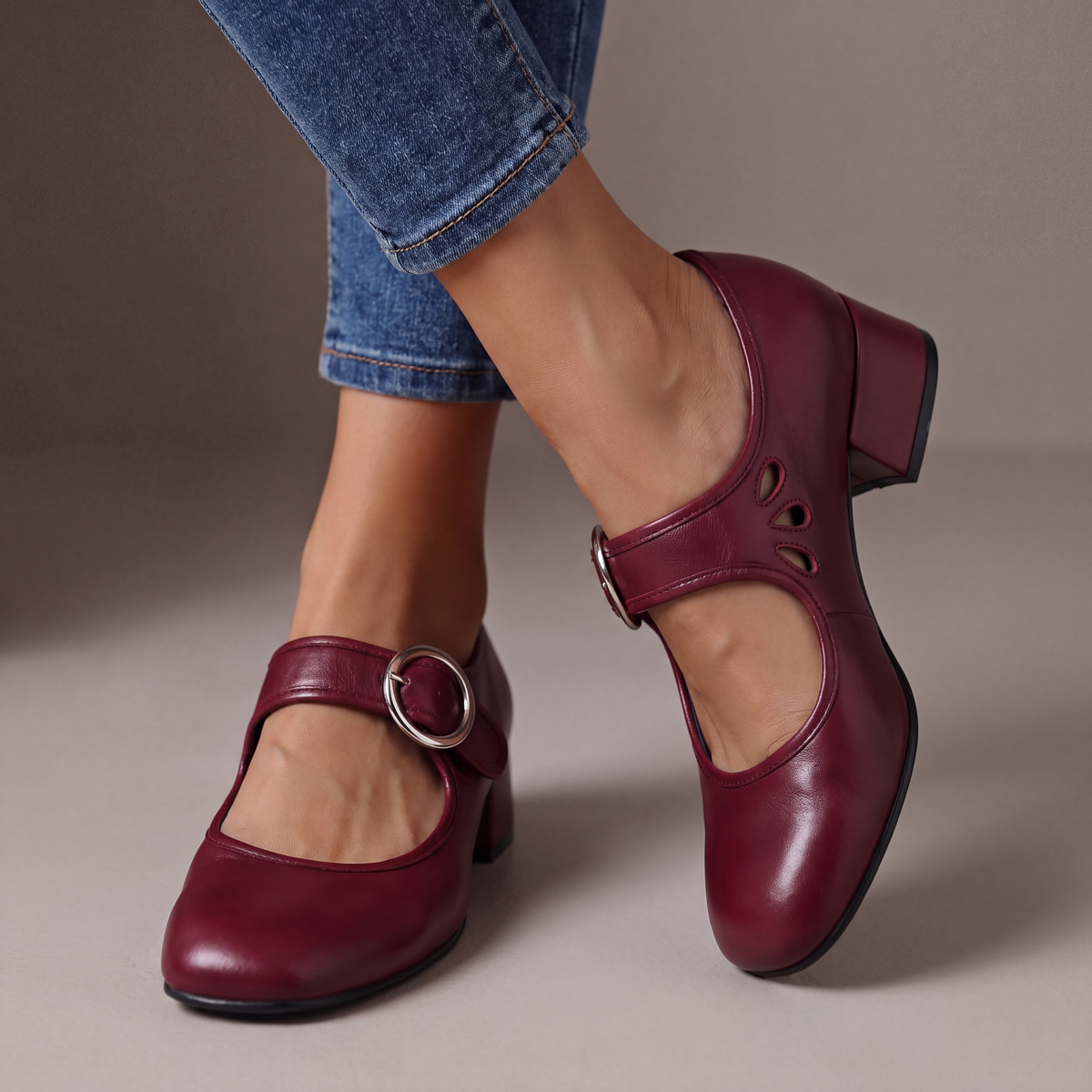 Josephine | Skórzane ortopedyczne buty Mary Jane