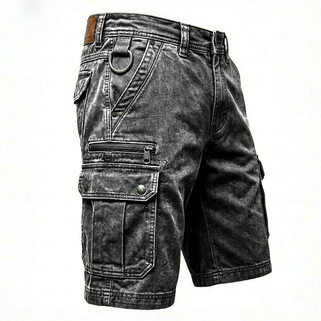 Mads™ | Funkcjonalne szorty cargo z denimu
