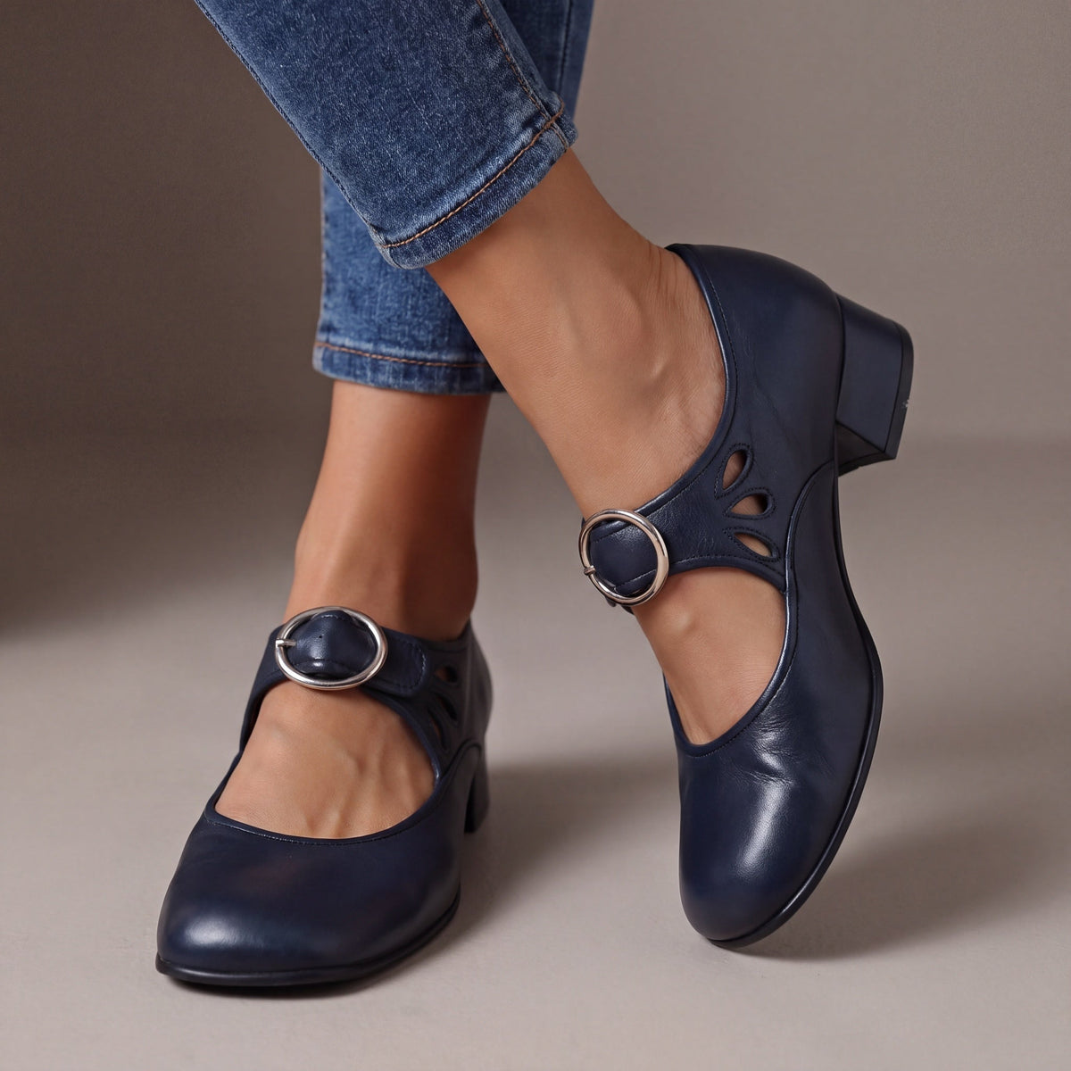 Josephine | Skórzane ortopedyczne buty Mary Jane